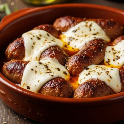 Sausage with Cheese Pan