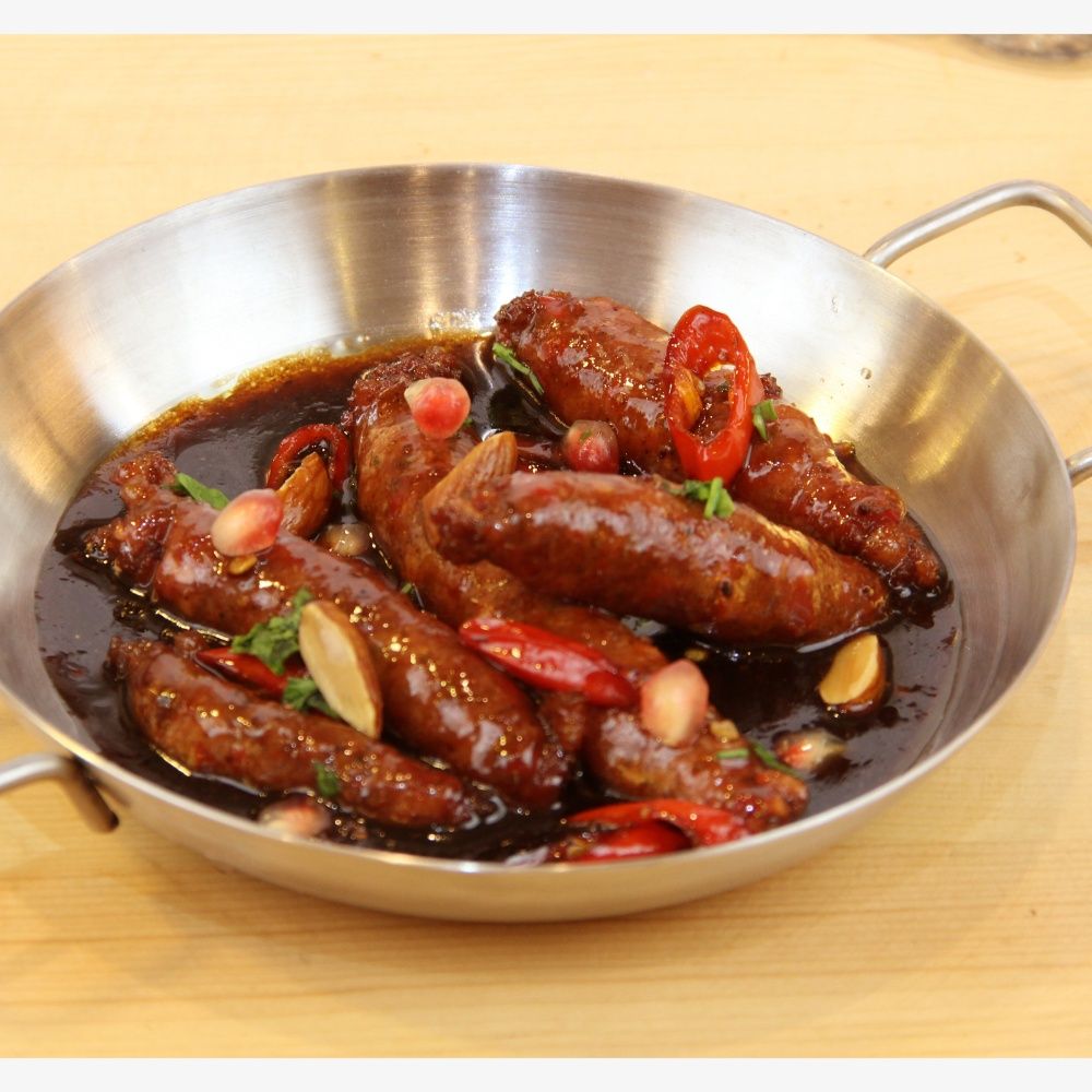 Sausage With Pomegranate Molasses