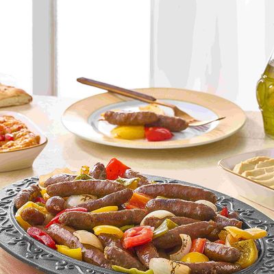 Sausage with pomegranate molasses