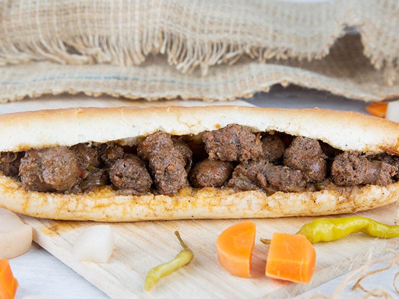 Baladi Sausage Sandwich