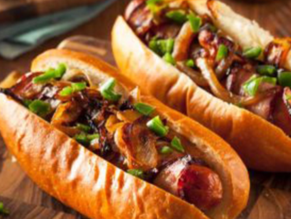 Grill Sausage Sandwich