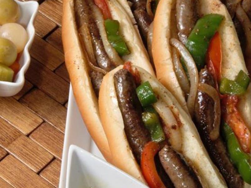 Oriental Sausage Sandwich