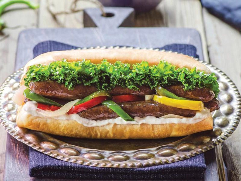 Oriental Sausage Sandwich