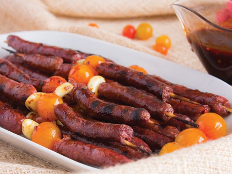 Grilled oriental sausage