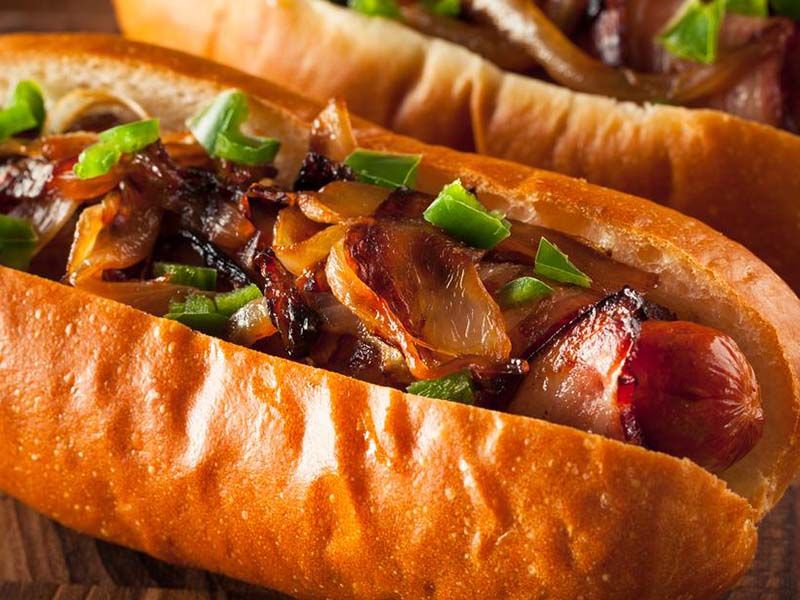Grilled Sausage Sandwich