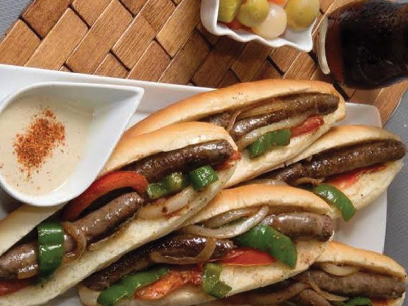Grilled Sausage Sandwich