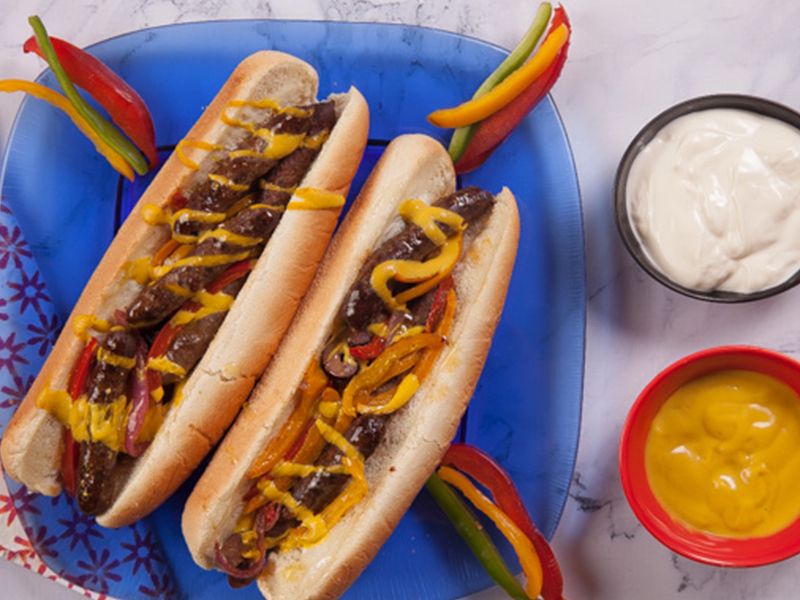 grilled oriental sausage Sandwich Combo