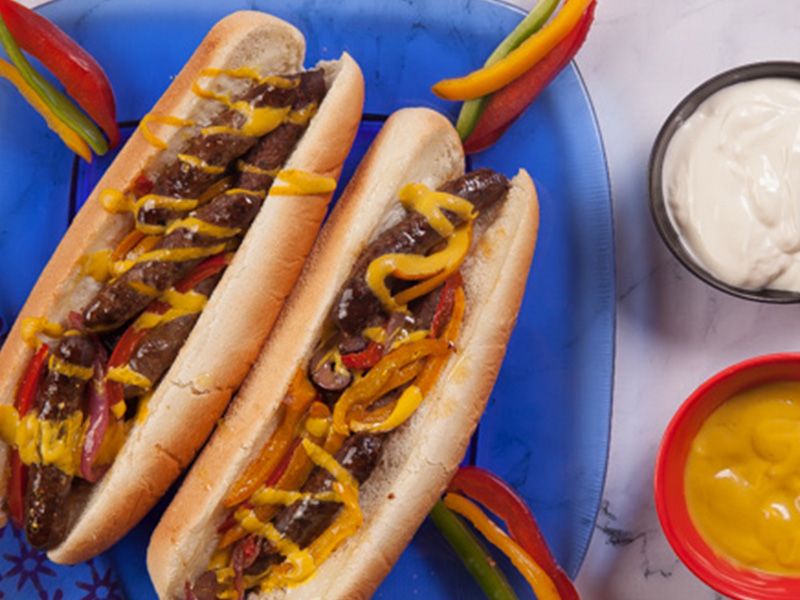 Grilled sausage Sandwich