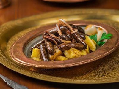 Oriental Sausage With Pomegranate Molasses