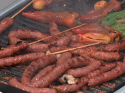 Mexican Oriental Sausage Sandwich