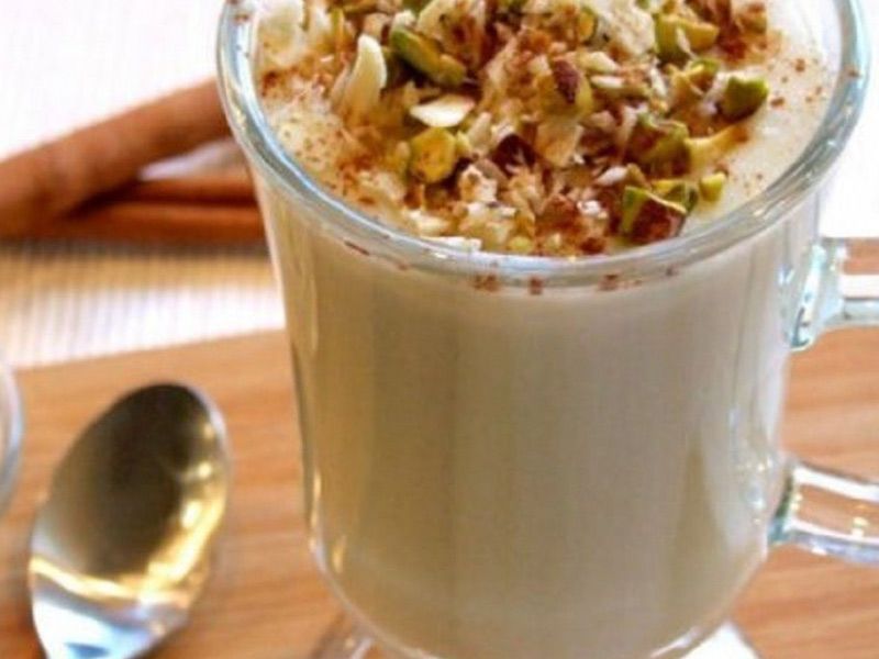 Sahlab With Nuts