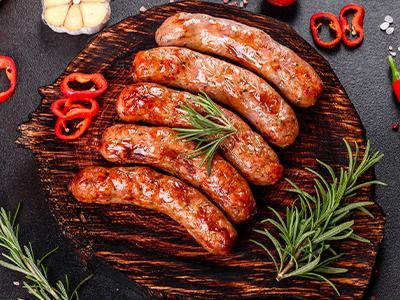 Grilled Oriental Sausage Meal