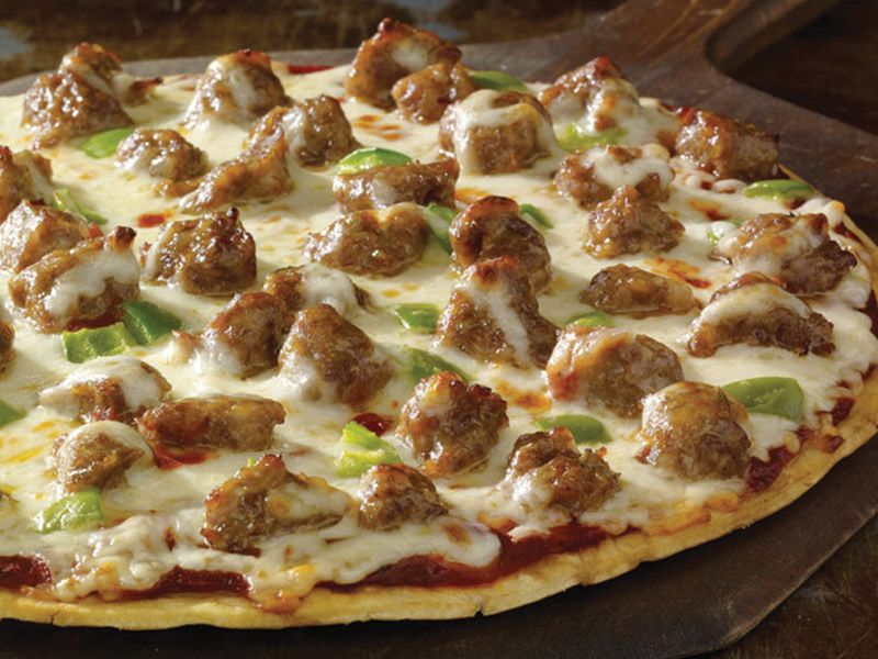 Oriental Sausage Pizza