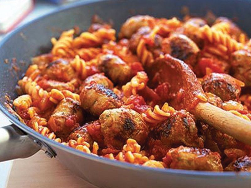 Oriental Sausage Pasta