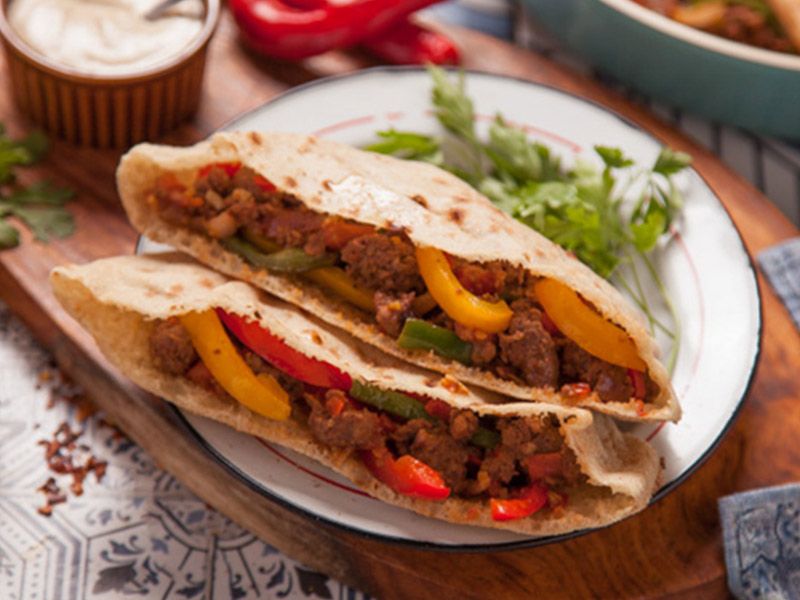 Grilled Oriental Sausage Sandwich