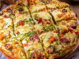 Salami with kiri pie