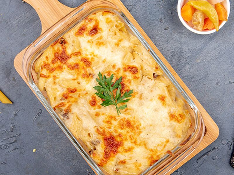 Tree Cheese Salami Pasta
