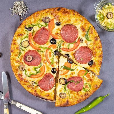 Salami Oriental Pizza
