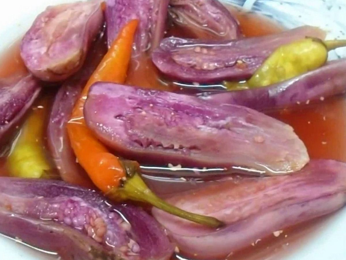 Small Pickled Eggplant Salad