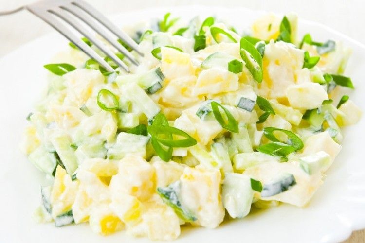 Potatoes With Mayonnaise Salad