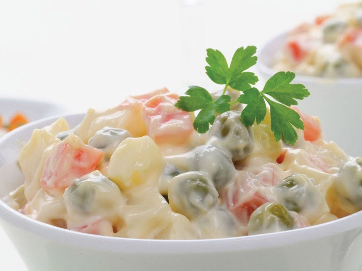 Mayonnaise potato salad