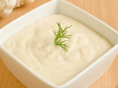 garlic dip salad