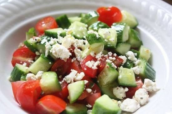 Cheese With Tomato Salad