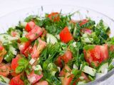 green salad plate