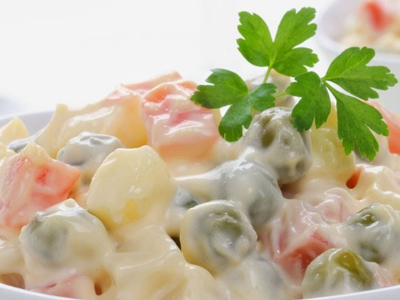 Vegetables With Mayonnaise Salad