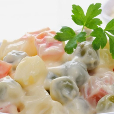 Vegetables With Mayonnaise Salad