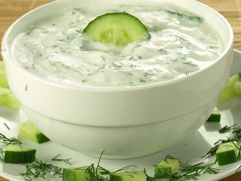 Yogurt With Mint Salad
