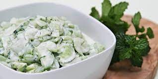 Yogurt With Cucumber Salad