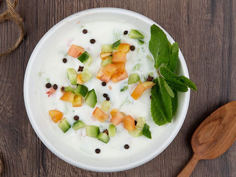 Yogurt With Cucumber Salad