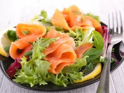 Smoked Salmon Caesar Salad