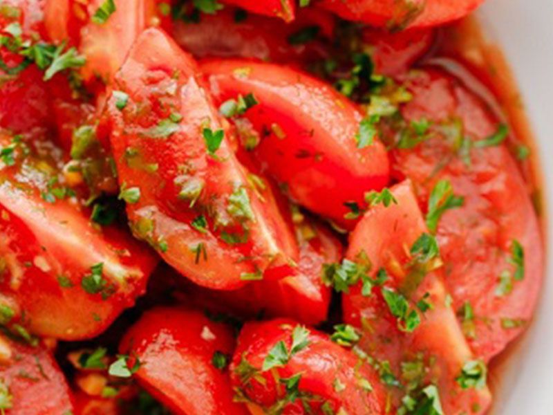 Marinated Tomatoes Salad
