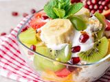 Fruit Salad With Ice Cream