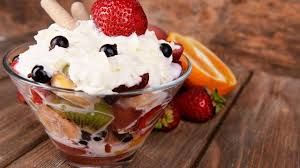 Fruit Salad With Ice Cream