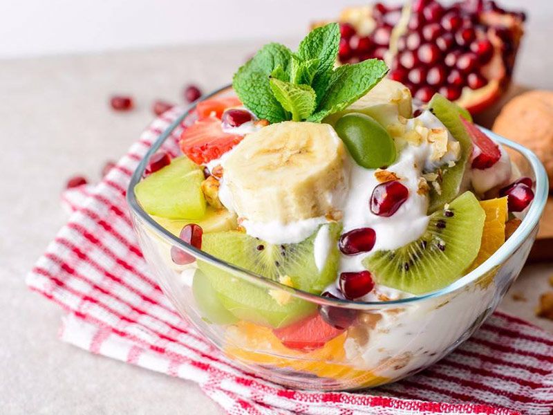 Fruit Salad With Ice Cream