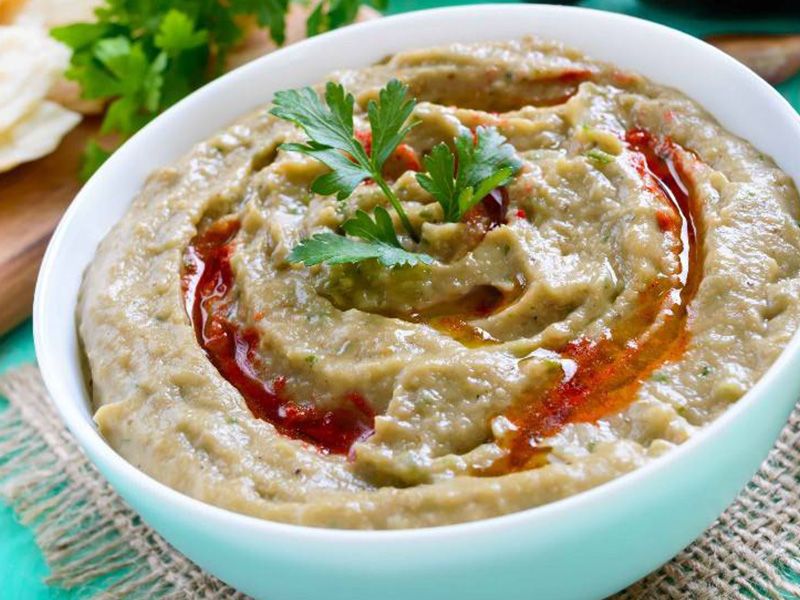 Baba ghannoug salad