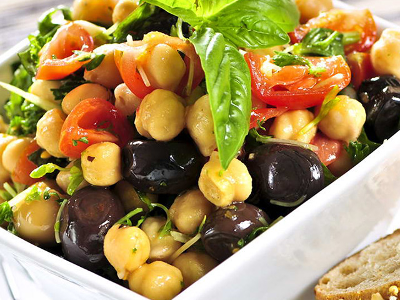 Syrian Soft Hummus Salad