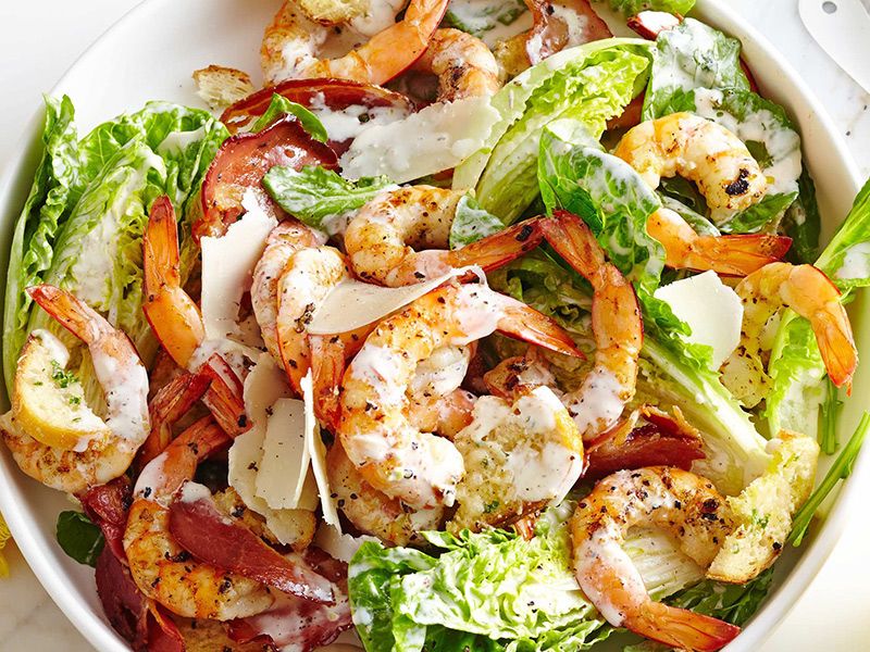 Shrimp Caesar Salad