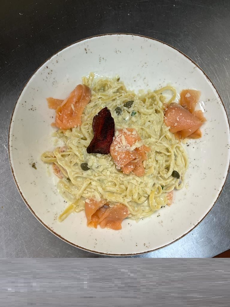 Salmon Fettuccini