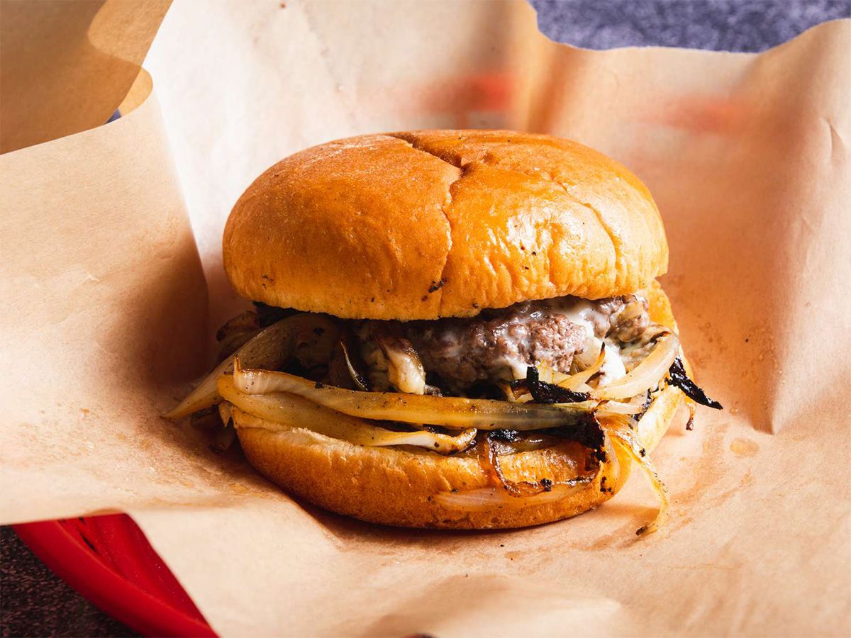 Caramelized Smash Burger Fino Sandwich
