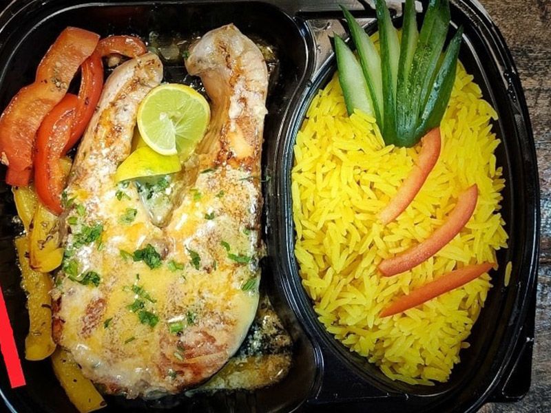 Grilled Fish Fillet Platter