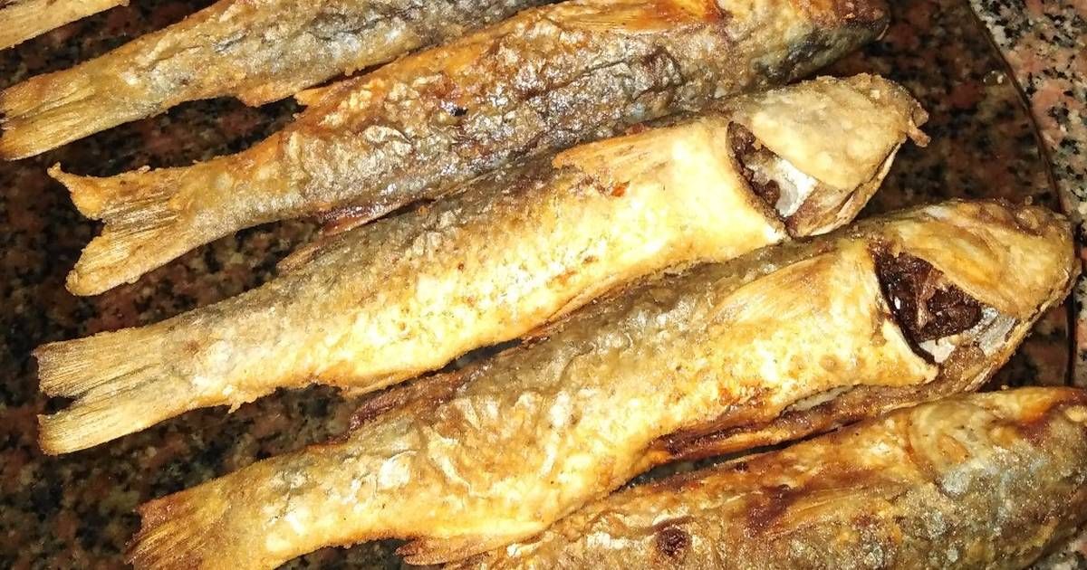 Fried Medium Grey Mullet Fish