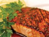 Charcoal fish fillet meal