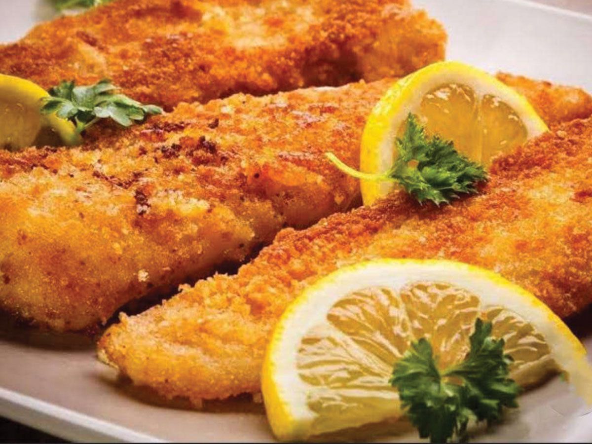 Fried fish fillet broast meal