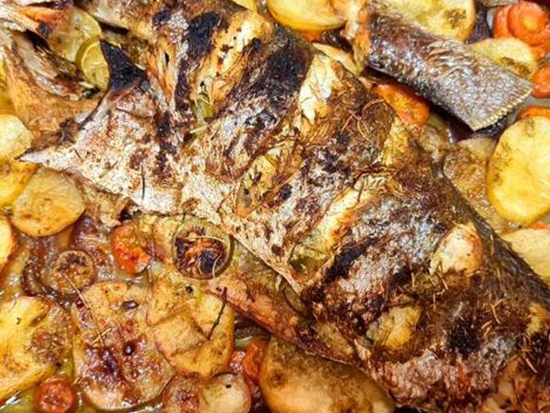 Sea Bass Fish With Potato