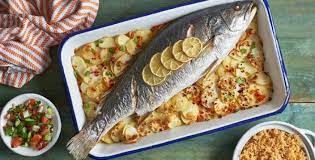 Oil And Lemon Sea Bass Fish