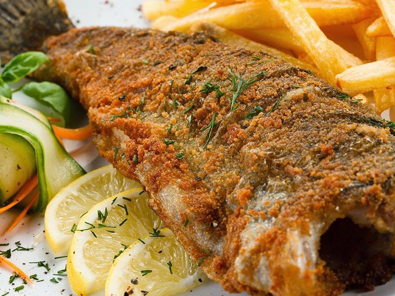Sea Bass Fish Oil And Lemon
